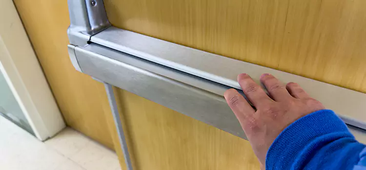 Installing a Push Bar on a Door Garfield